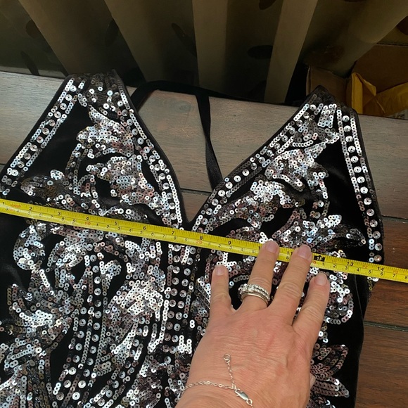 Express sequin & velour dressy dress - Picture 10 of 15